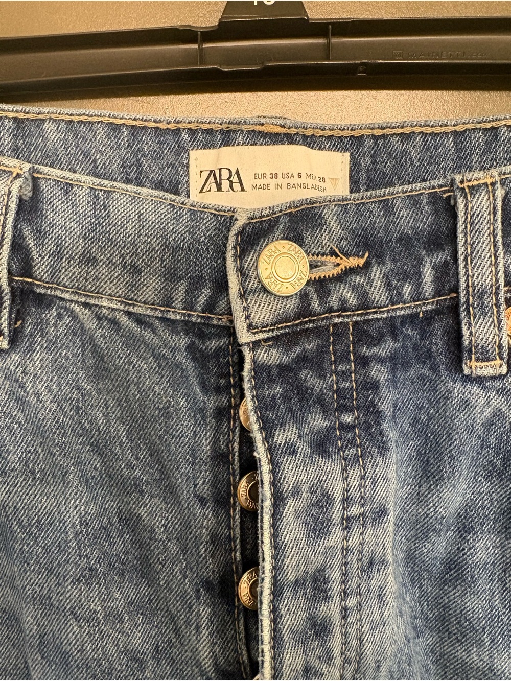 Light Blue Women’s Straight-Leg Jeans - Zara - Picture 3 of 4